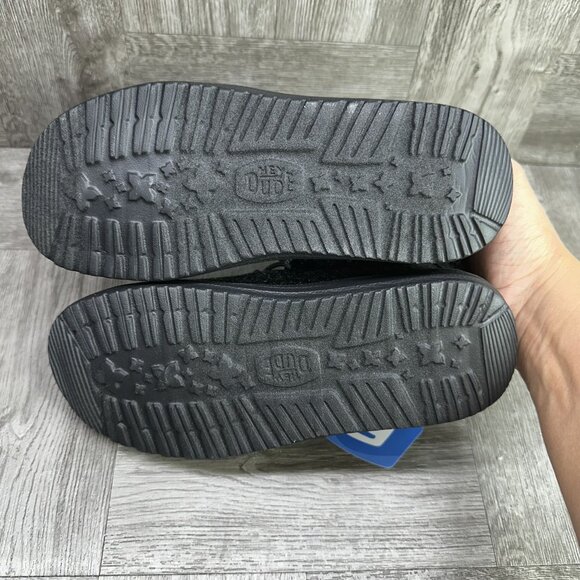 Hey Dude Wendy Fold Kids size 2 Brushed Cozy Slip On Shoes - Picture 7 of 8